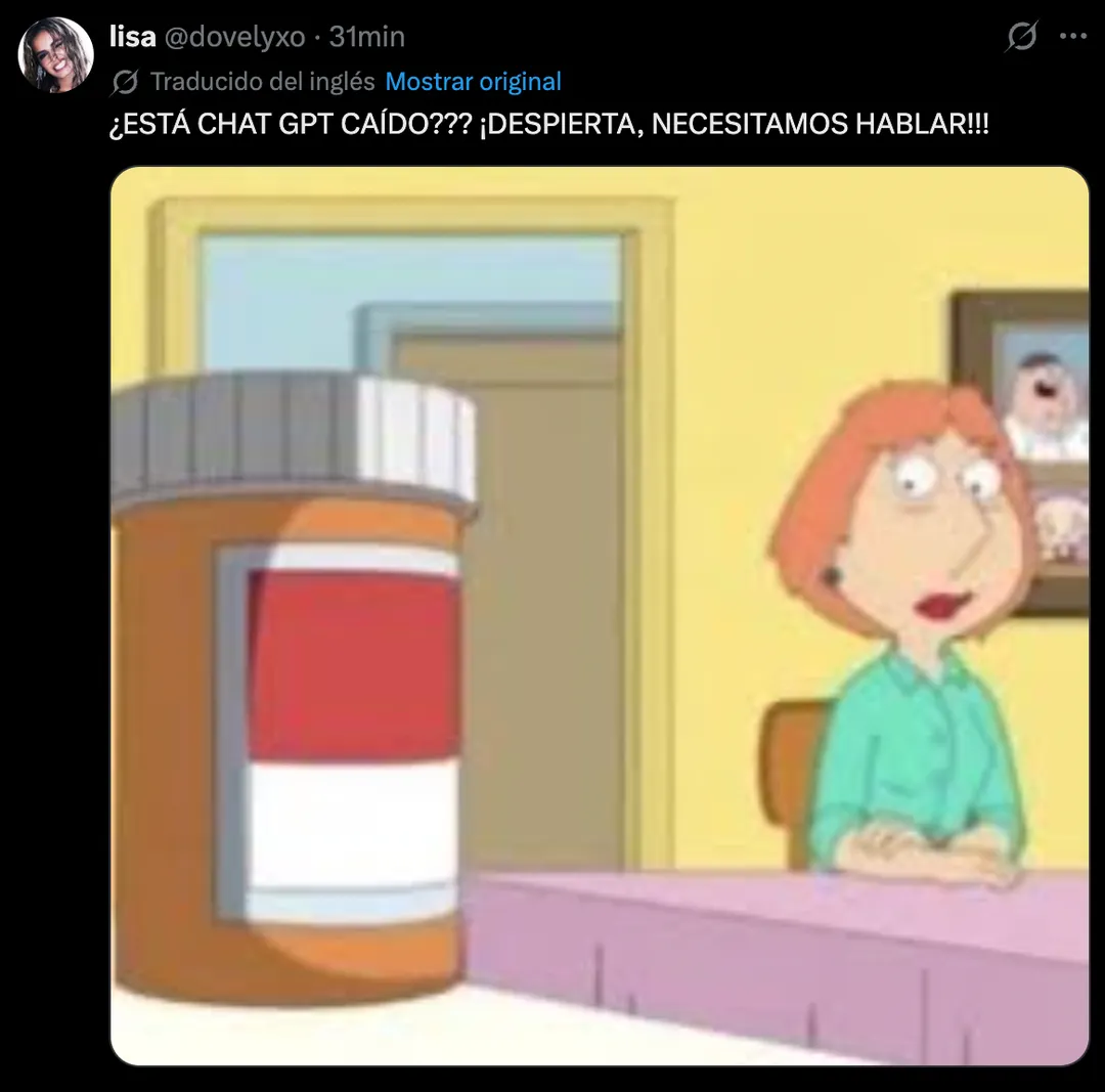 Los memes por la caída de ChatGPT.