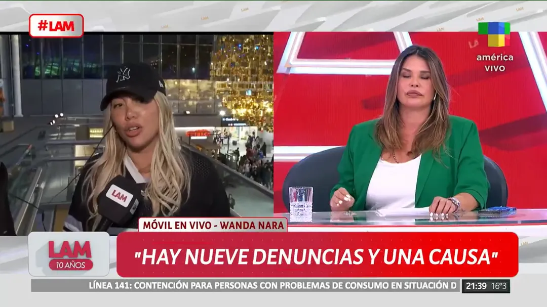 Wanda Nara fue contundente al hablar sobre las denuncias contra Mauro Icardi. Foto: captura de video/ América TV. 