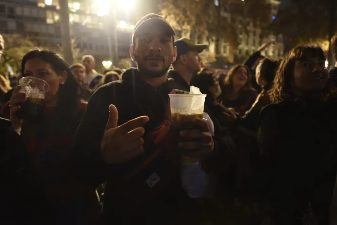 Misa ricotera en Plaza de Mayo por la muerte del Indio Solari