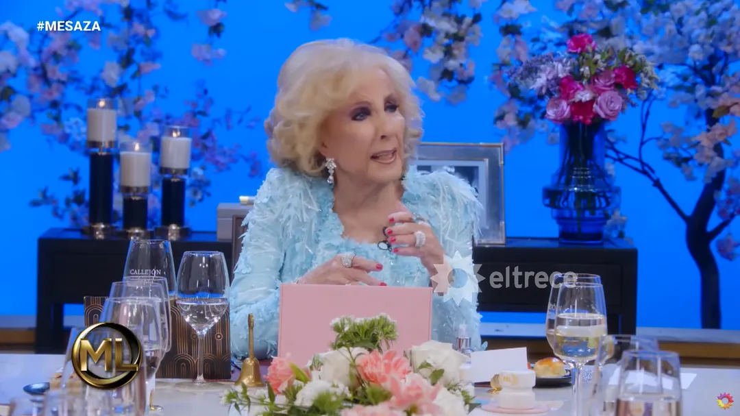 Mirtha Legrand retó en vivo a uno de sus invitados. Foto: captura de video YouTube/ El Trece. 