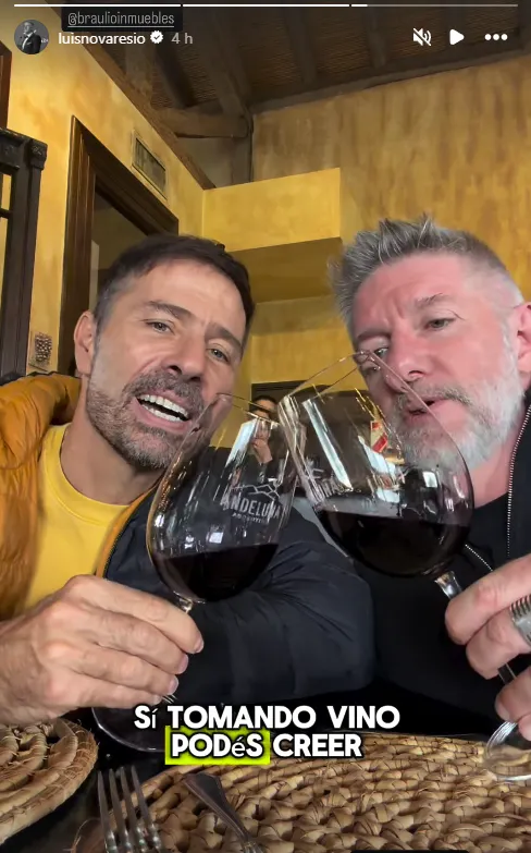 Luis y Braulio en Mendoza.