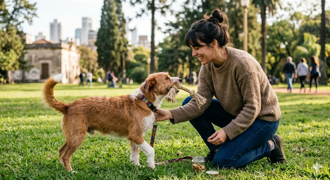 Hablarles con cariño a las mascotas puede fortalecer el vínculo emocional. Foto: IA Gemini