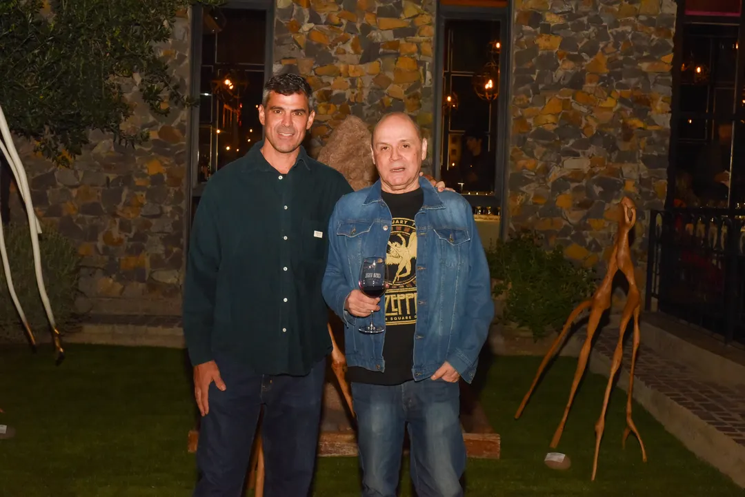 Los artistas Mariano Ruffo y Guille Garrido.