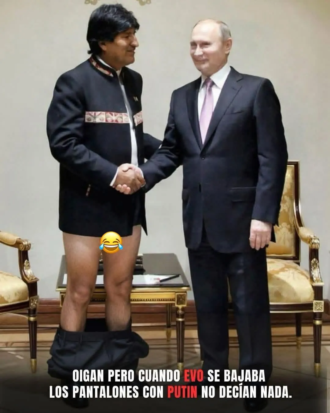 Una de las publicaciones contra Evo Morales de Nadia Beller en sus redes.