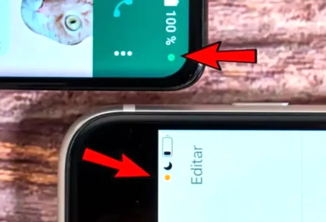 En iPhone, los indicadores aparecen en la Isla Dinámica o barra de estado; al desplegar el Centro de Control podés ver qué app activó cámara o micrófono.