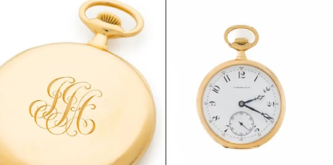 Reloj de oro de pasajero del Titanic.