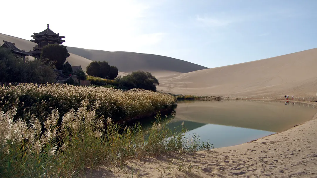 Desierto de Gobi en la  provincia de Gansu, China.