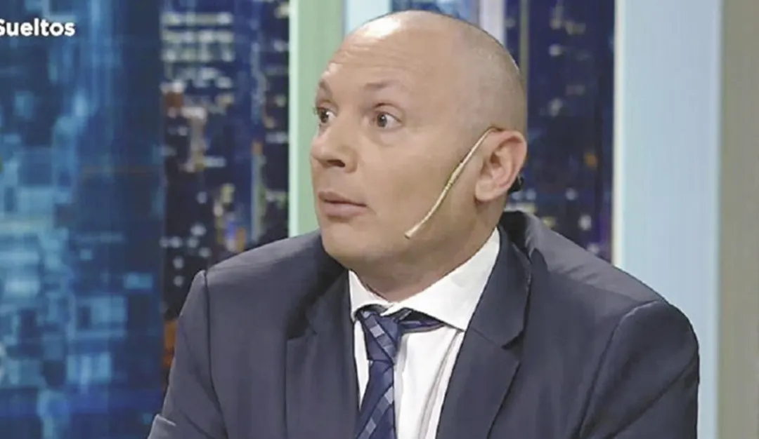 Marcelo DAlessio, en uno de los programas de tv a los que solía visitar para difundir 