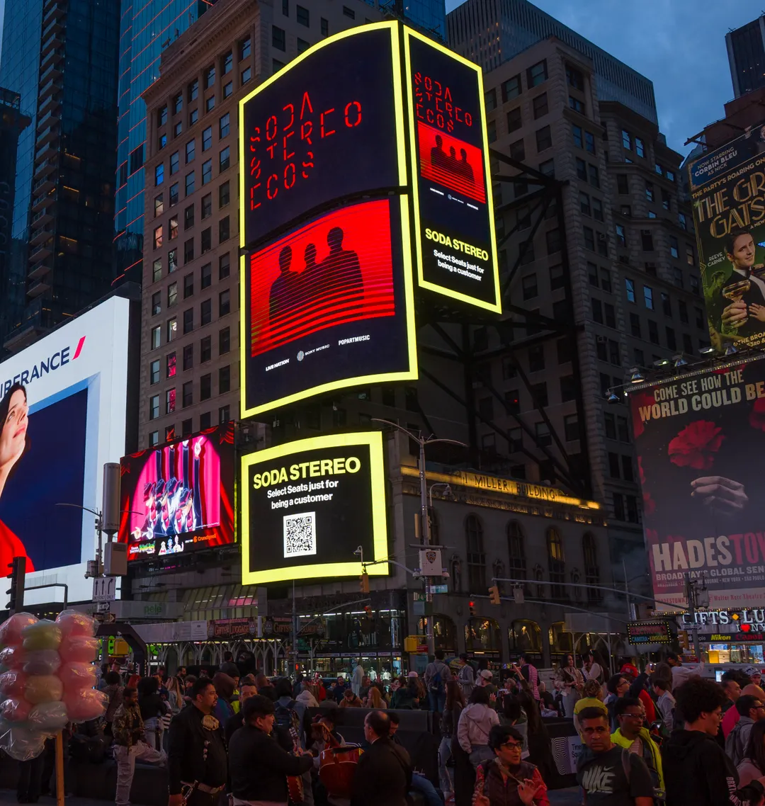 Ecos Soda Stereo en Nueva York.