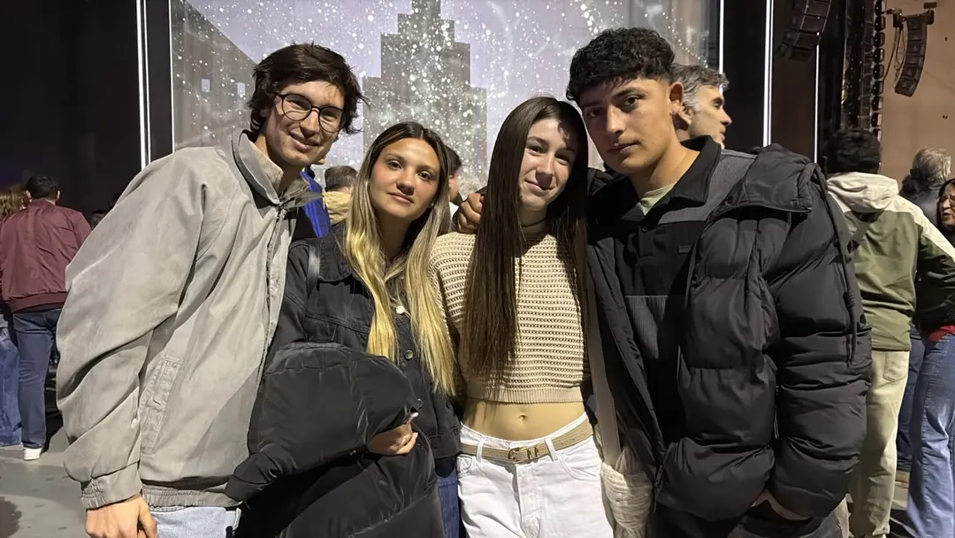 Stefano, Paloma, Josefina y Agustín: Soda Stereo es amada por generaciones. Foto: Maru Mena.