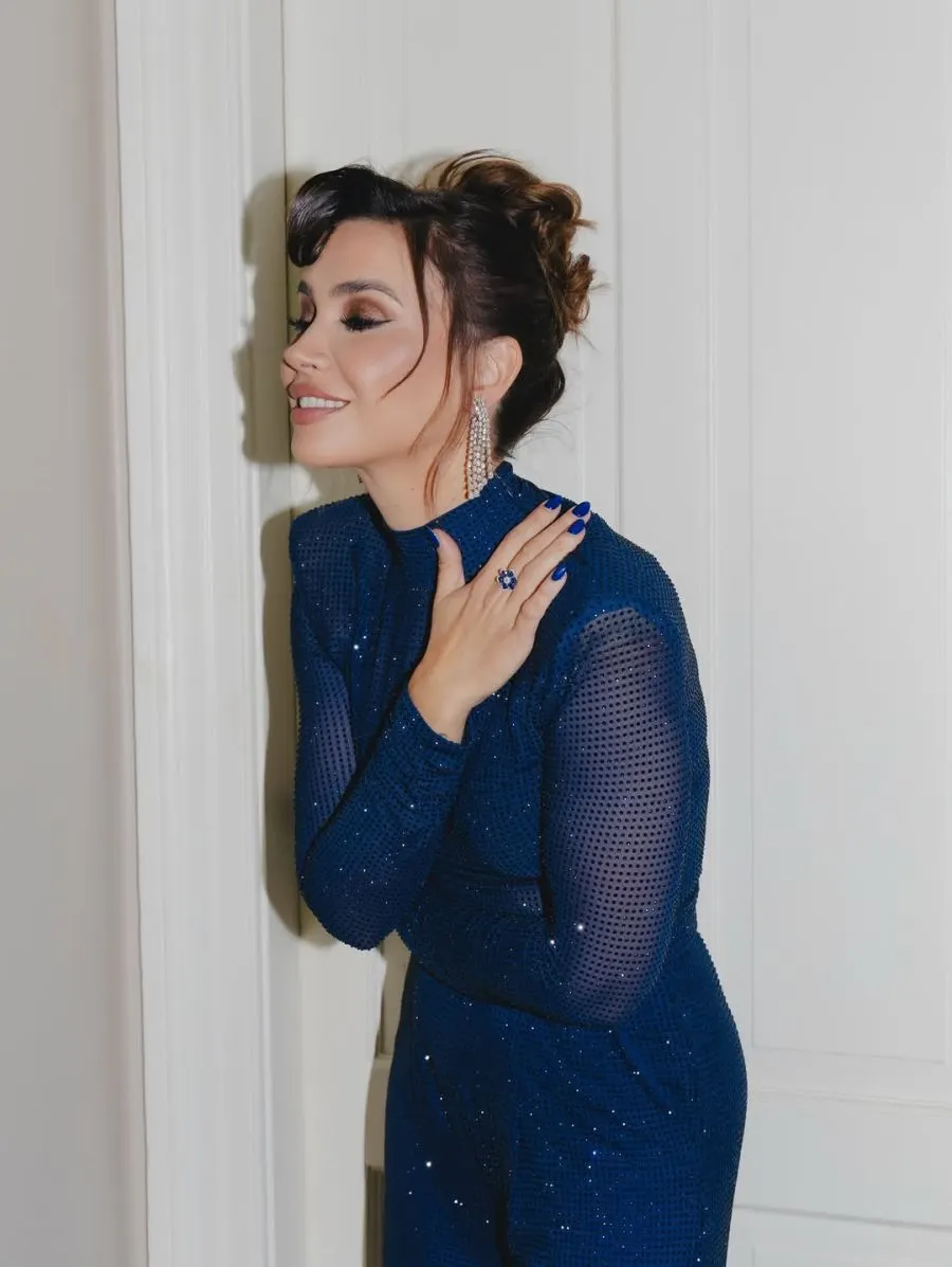 El look que eligió Celeste Cid en Saavedra.