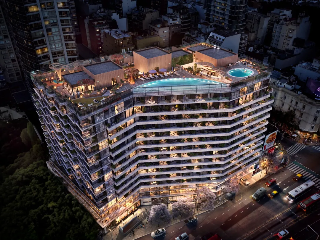 Render del edificio Nómada Palermo Foto: Grupo Nómada