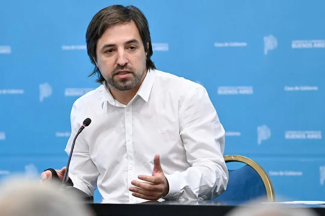 El ministro de Salud bonaerense. Nicolás Kreplak 