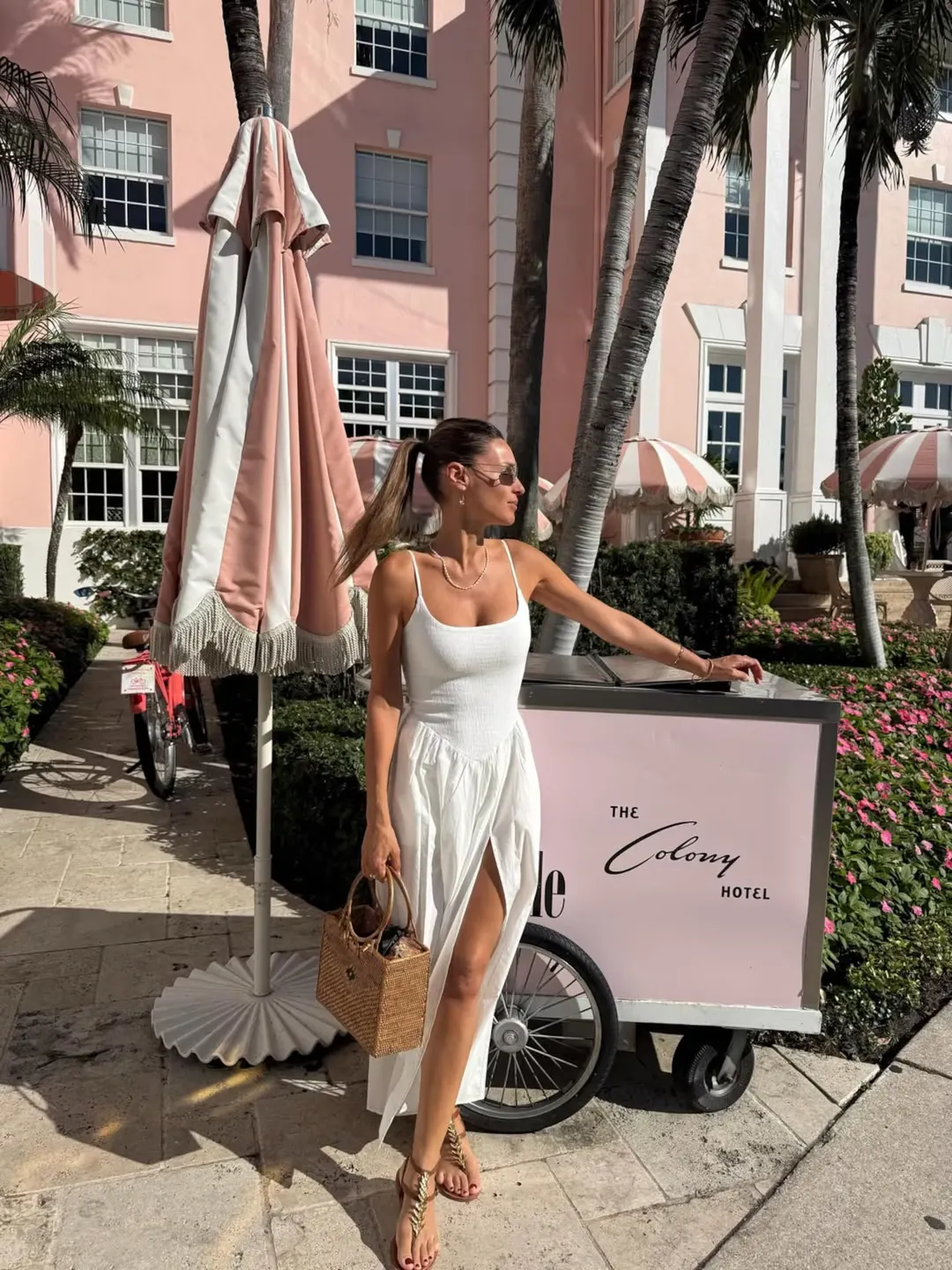 El look de Pampita en Miami.