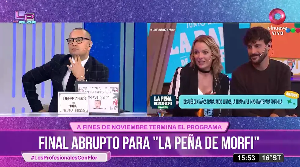 Telefe saca del aire a La Peña de Morfi.