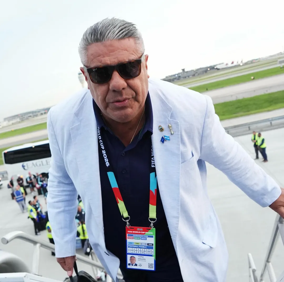 Claudio Tapia, presidente de la AFA. Vuelve a la Argentina y a continuar sus causas pendientes. 