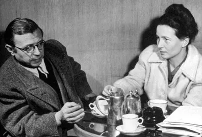Jean Paul Sartre y Simone de Beauvoir. Foto: www.life.com
