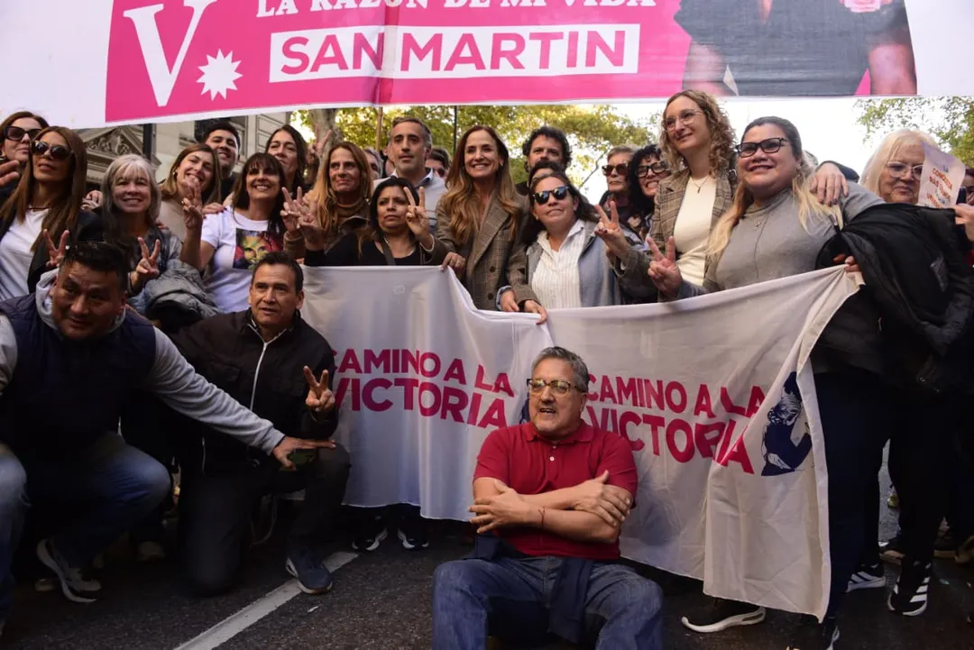 Victoria Tolosa Paz en la marcha universitaria.