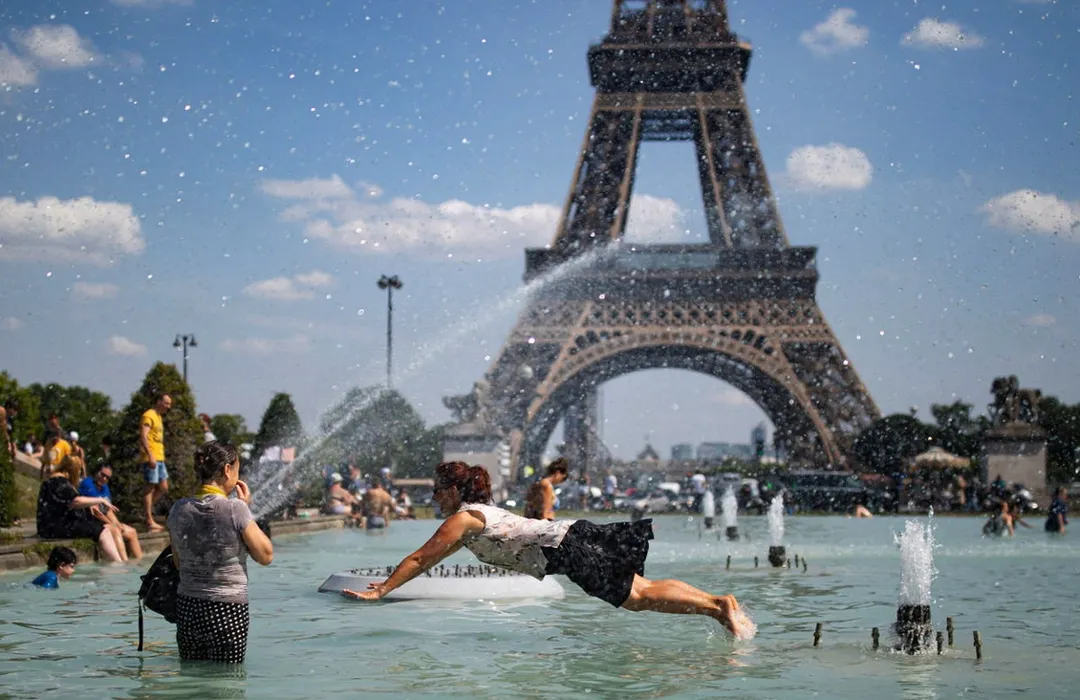 Europa vive olas de calor producto del cambio climático. Foto: Efe 