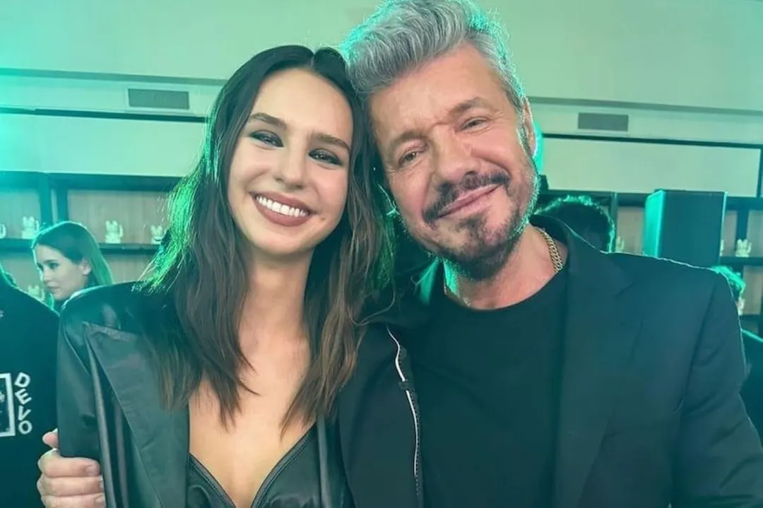 Juanita Tinelli junto a su padre, Marcelo Tinelli.