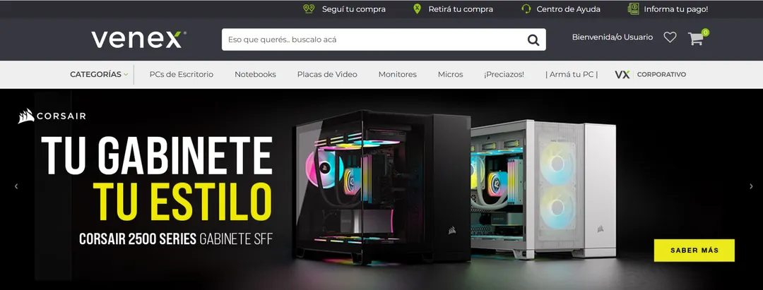 Venex ofrece envíos a todo el país y un catálogo amplio para quienes compran tecnología desde Mendoza.