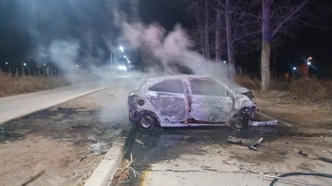 El conductor del rodado falleció tras el impacto con el árbol y el posterior incendio del vehículo.