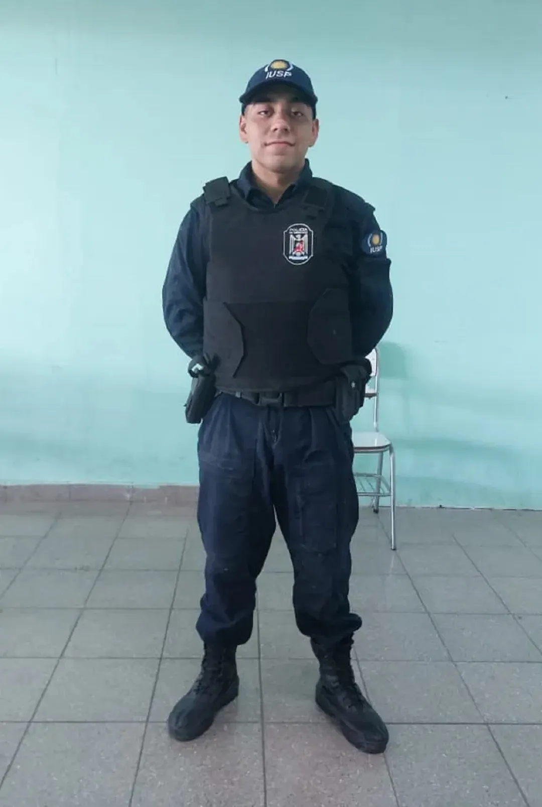 César Joaquín Gómez, el cadete baleado por Quiroga Araya en el IUSP