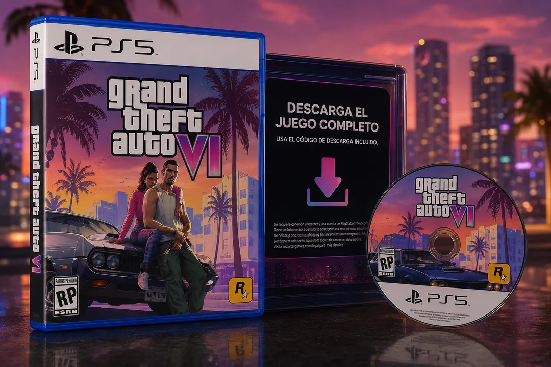 Rockstar confirmó que las copias físicas de GTA 6 incluirán únicamente un código de descarga.