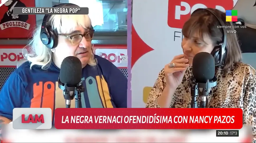 Elizabeth Vernaci estalló contra Nancy Pazos. Foto: captura de video/ América TV. 