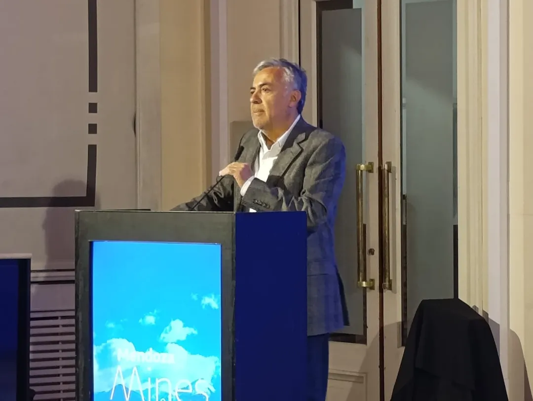 El gobernador habló durante la presentación de Argentina Metals Corp. en la Bolsa de Toronto. 