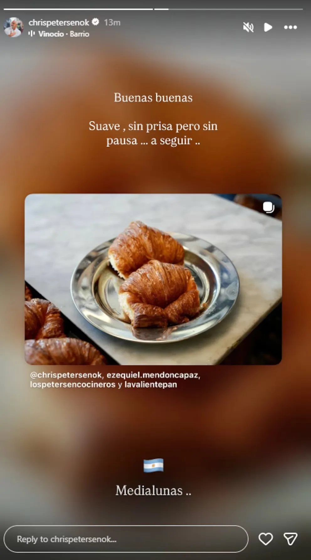 "Sin prisa pero sin pausa", la reflexión del chef para llevar calma a sus millones de seguidores.