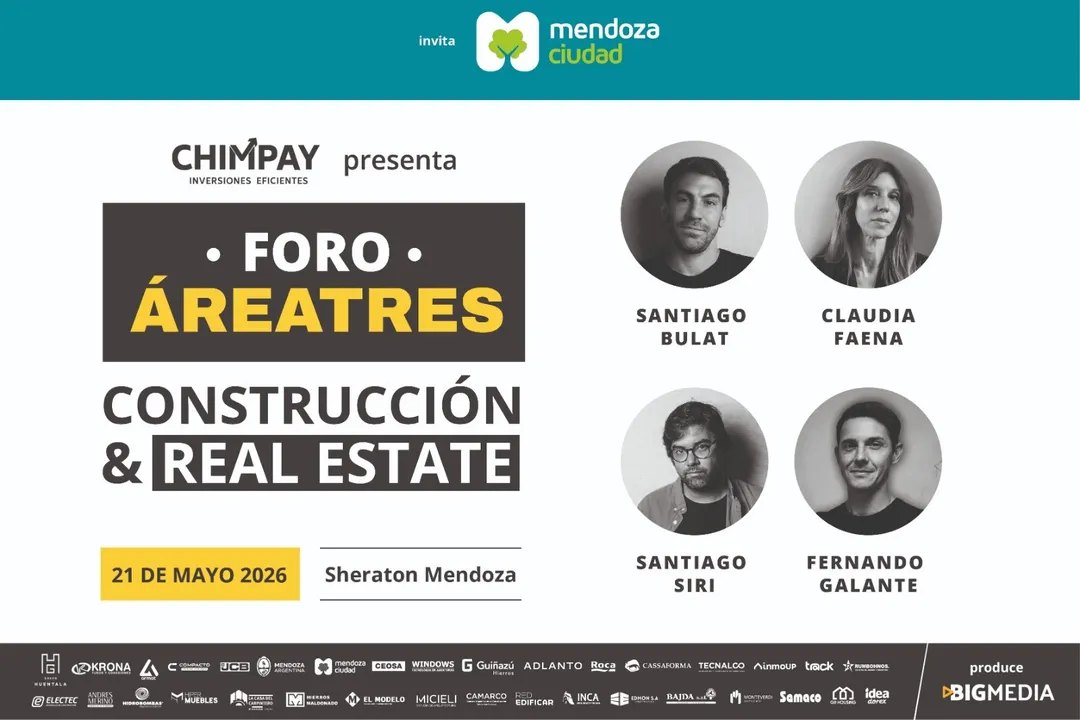Profesionales, inversores y especialistas se darán cita en Mendoza para discutir tendencias y perspectivas del negocio inmobiliario.