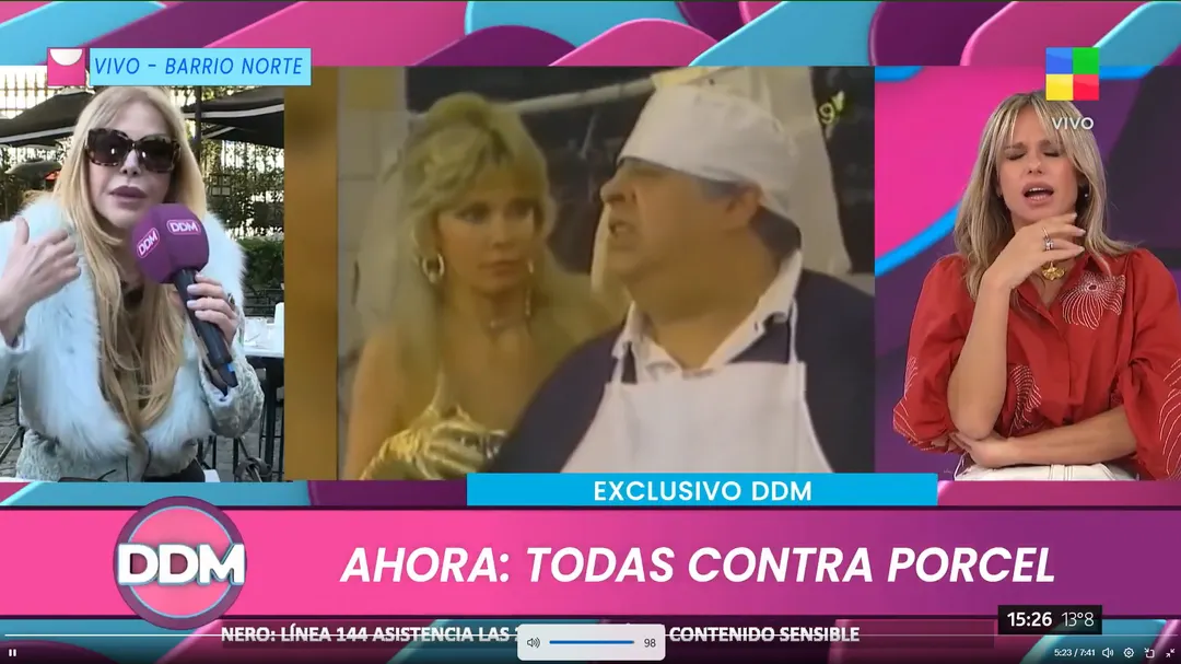 Graciela Alfano habló de Porcel. 