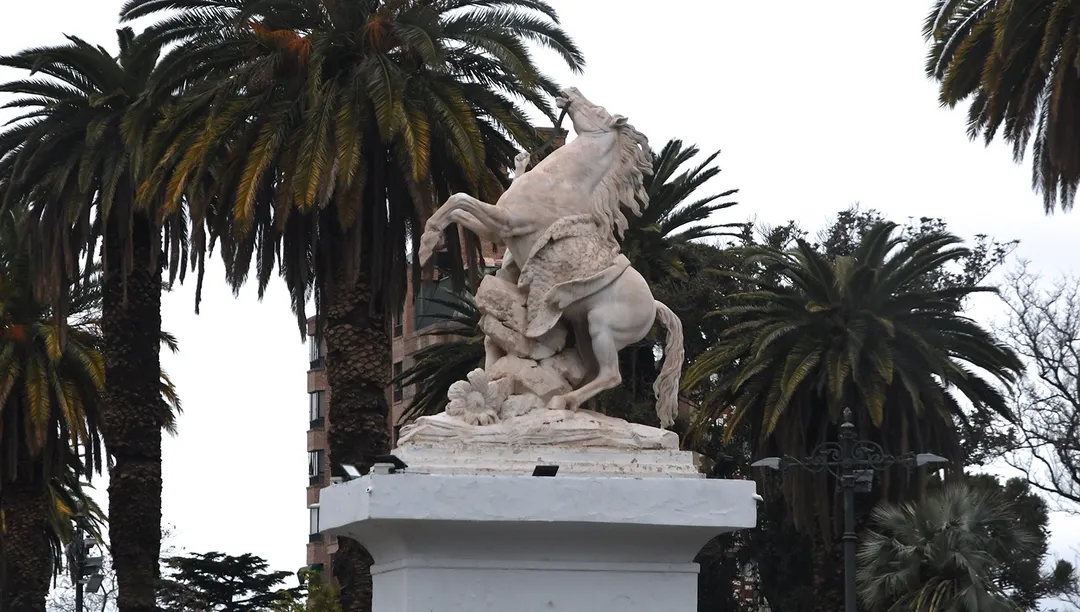 La replica de los Caballos de Marly de Paris, llamados 