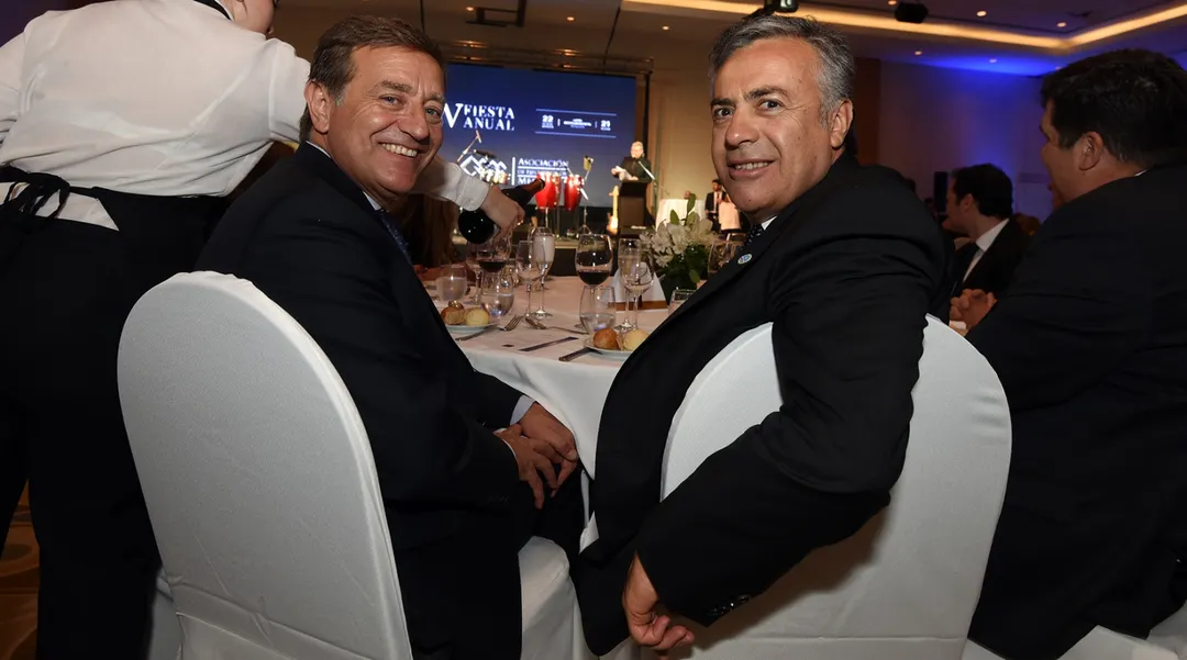 Rodolfo Suarez y Alfredo Cornejo. Socios políticos. 