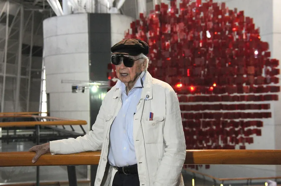 Julio Le Parc en Mendoza en 2012.