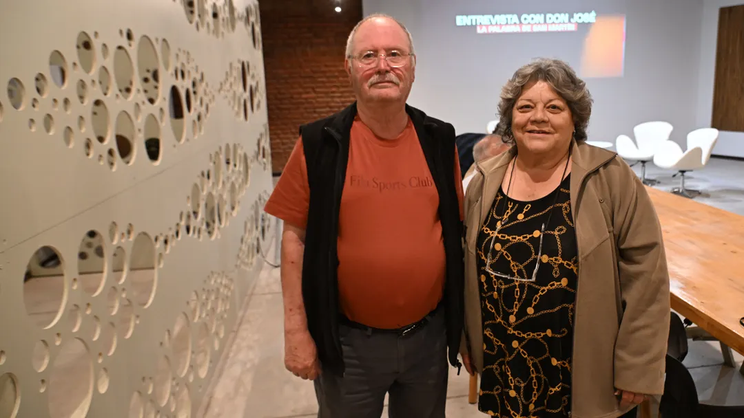 Aldo Cappa y Rosario Robles.