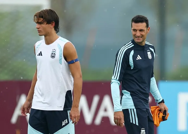 Nico Paz se mostró orgulloso por representar a la Selección argentina.