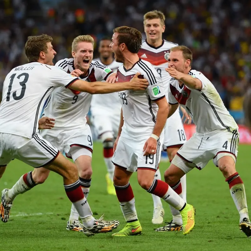 Schurrle, con la camiseta 9, le dio el pase gol a Götze para vencer a la Selección argentina en la final del 2014.