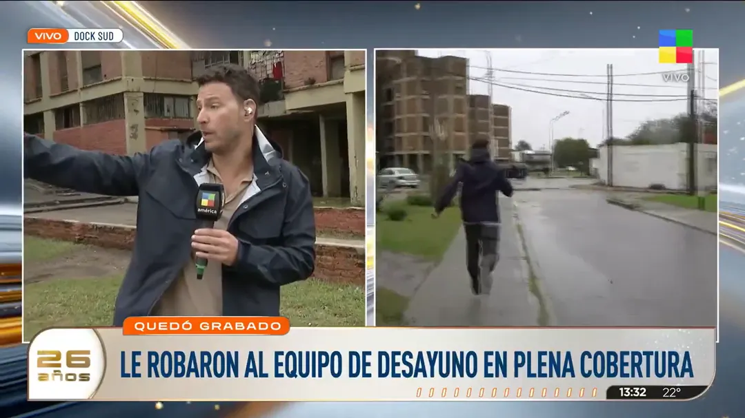 El periodista habló tras el robo. 