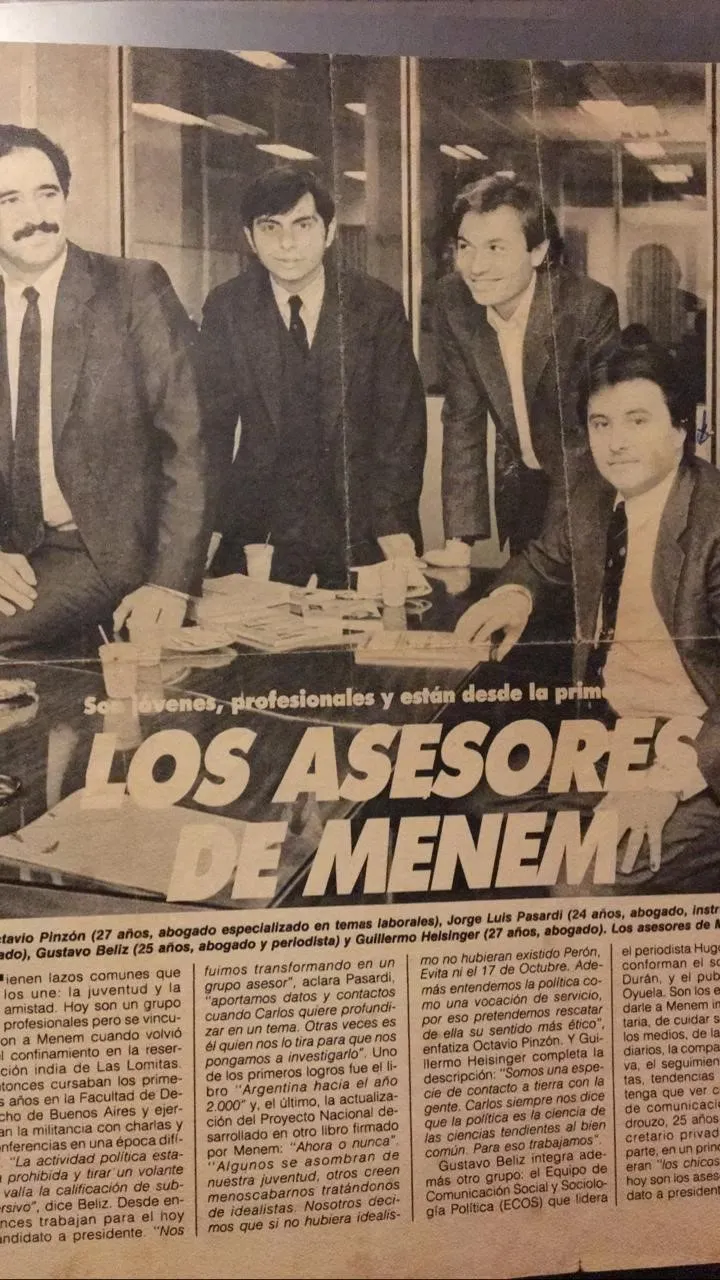 Guillermo Adolfo Heisinger, como subsecretario del Interior. 
