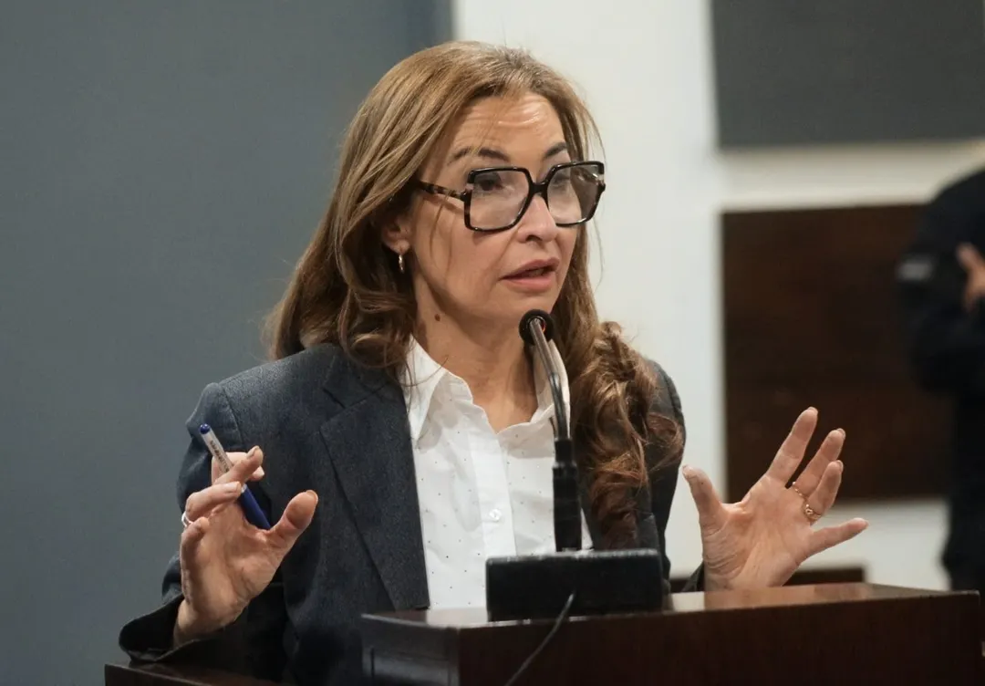 La fiscal de Homicidios, Andrea Cecilia Lazo.