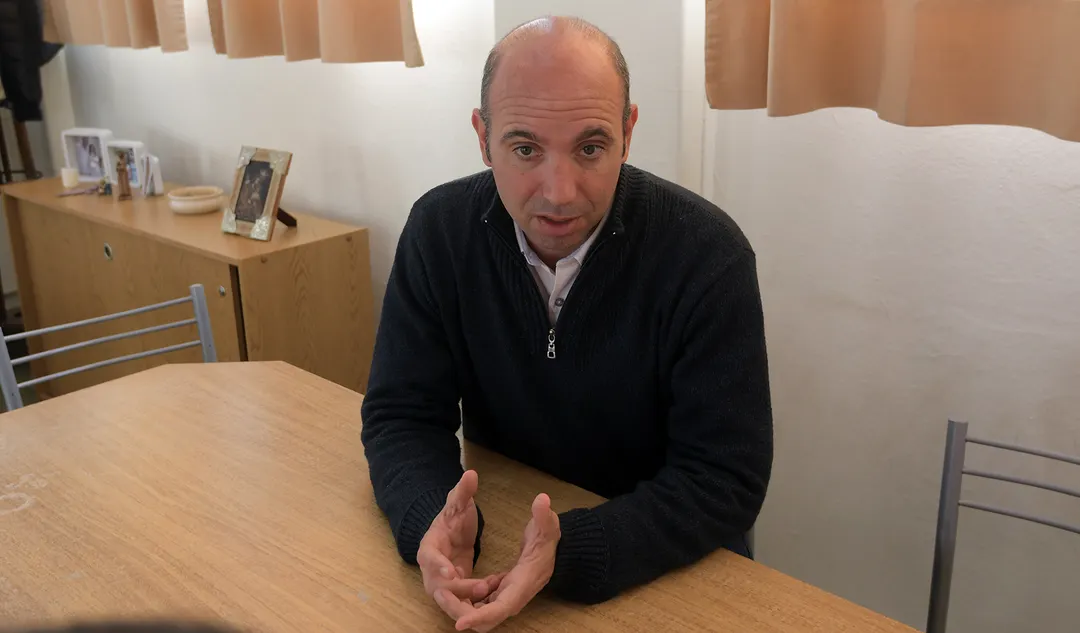 El rector del colegio San Luis Gonzaga, Julio Navarro.