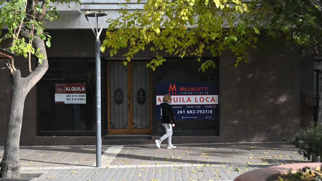 Los negocios en alquiler crecen en el centro de Mendoza.