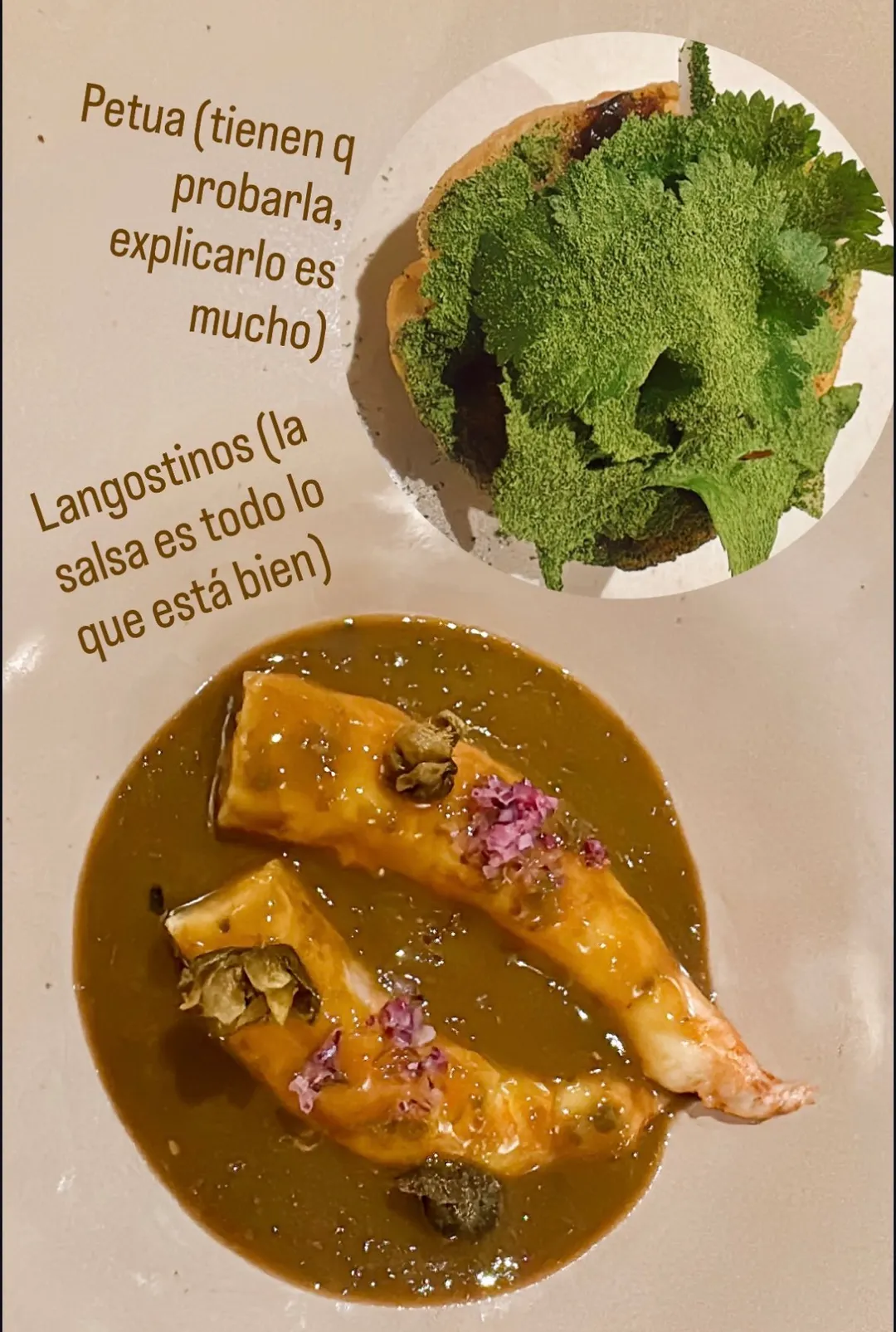 Algunos de los platos de la última carta de Centauro.