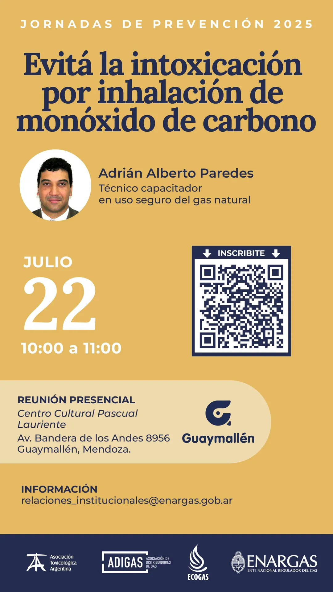 Jornadas para evitar la intoxicación por monóxido de carbono. 