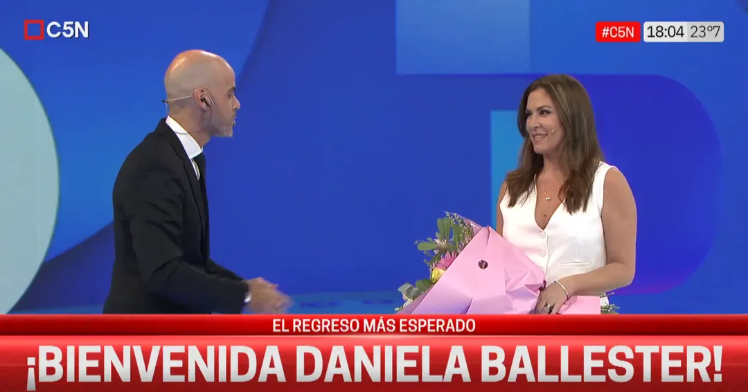 La periodista de 48 años retomó su trabajo.