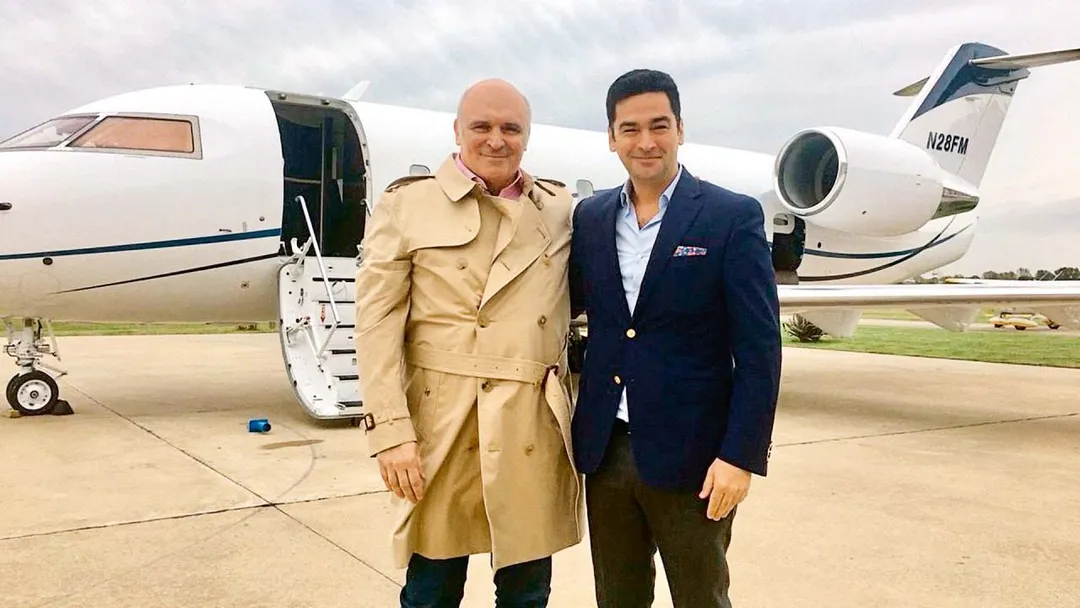 José Luis Esperto con Fred Machado.