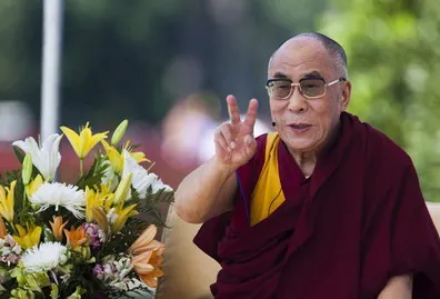 Dalai Lama se reunió ayer con el presidente de EE UU. Foto: EFE