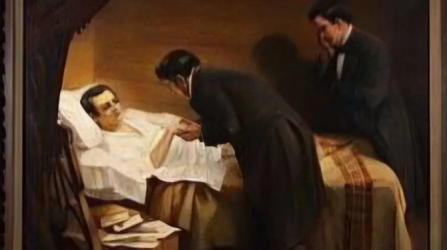 La muerte de Mariano Moreno.